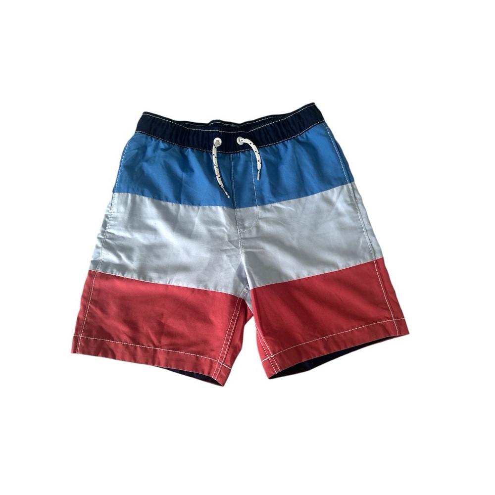 GAP Kids Navy and White Swim Shorts